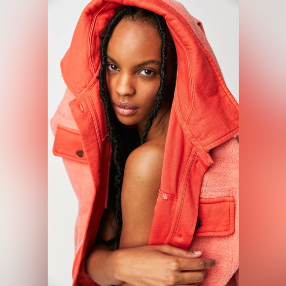 𝓯𝓹 Free People ~ Ruby Jacket in Scarlet Ibis - Picture 4 of 4